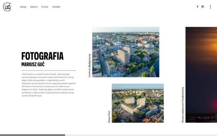 Screenshot of mariuszguc.com