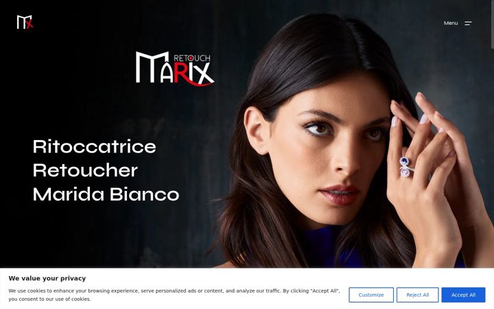 Screenshot of marixretouch.com
