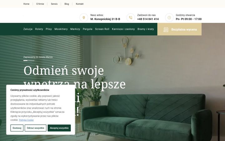 Screenshot of marizahome.pl