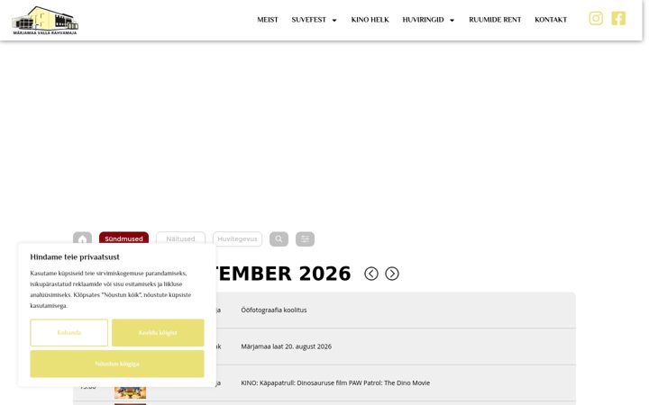 Screenshot of marjamaarahvamaja.ee