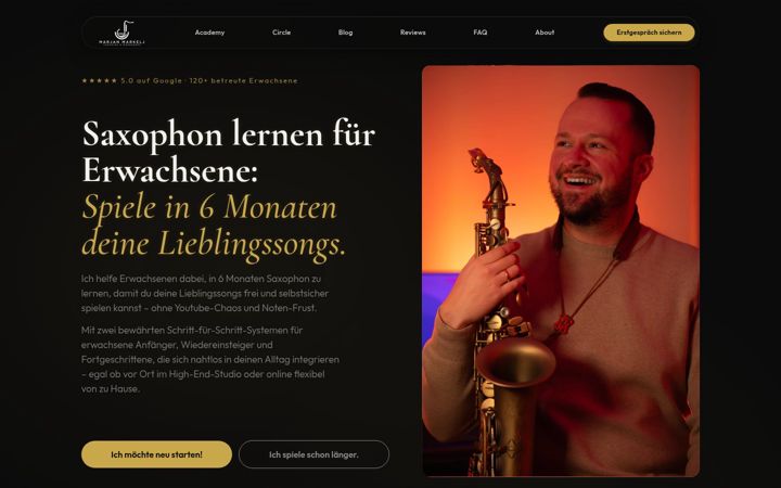Screenshot of marjanmarkelj.de