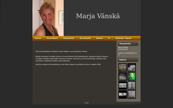 Screenshot of marjavanska.fi