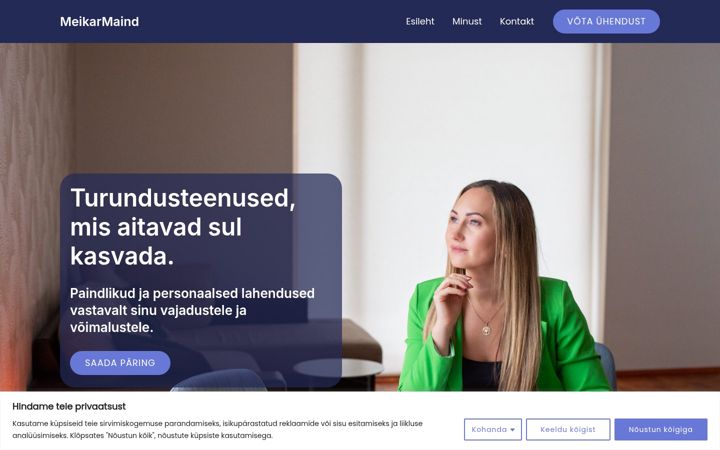 Screenshot of marjemeikar.ee