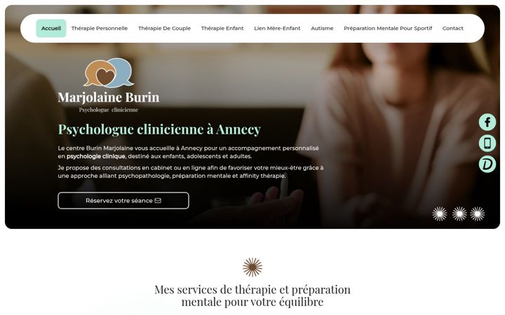 Screenshot of marjolaine-burin.fr