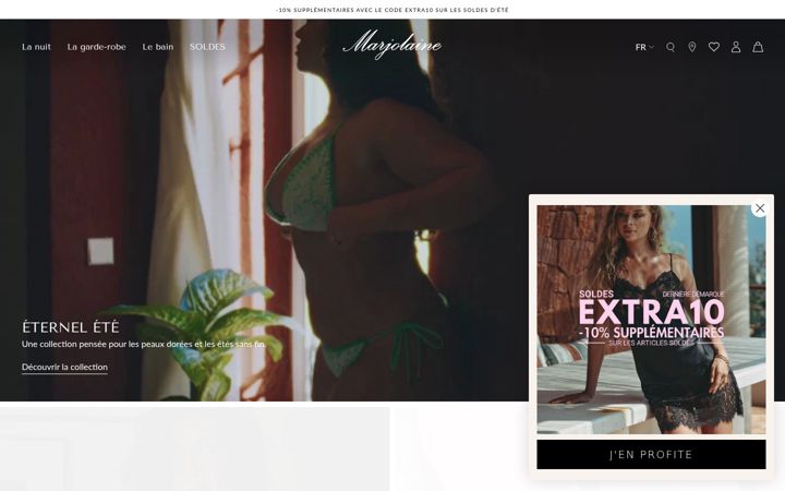 Screenshot of marjolaine.fr