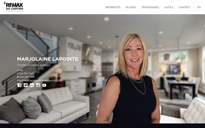 Screenshot of marjolainelapointe.com