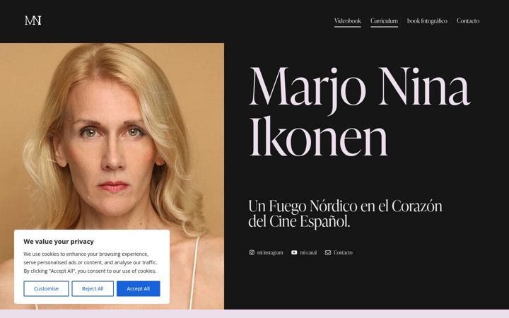 Screenshot of marjoninaikonen.com