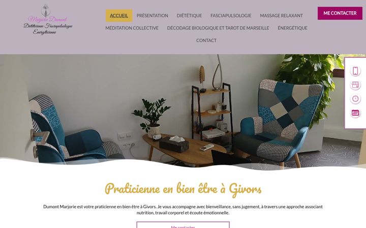 Screenshot of marjoriedumont.fr