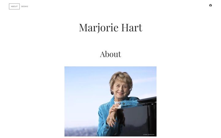 Screenshot of marjoriehart.com