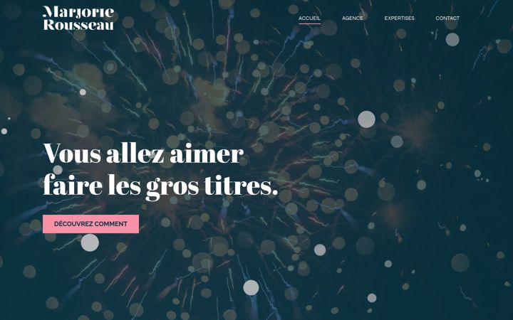 Screenshot of marjorierousseau.com