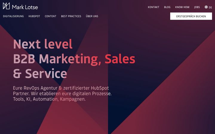 Screenshot of mark-lotse.com