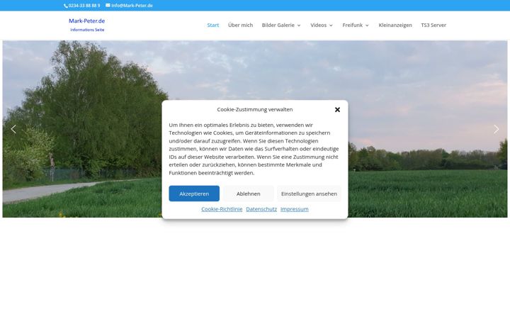 Screenshot of mark-peter.de