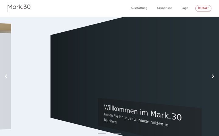 Screenshot of mark30.de