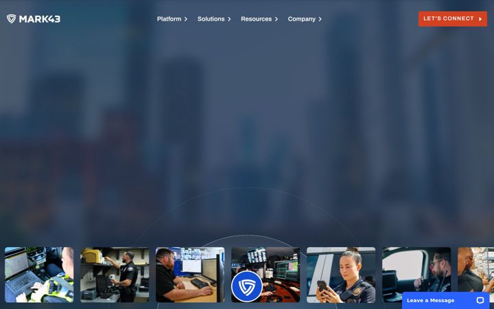 Screenshot of mark43.com