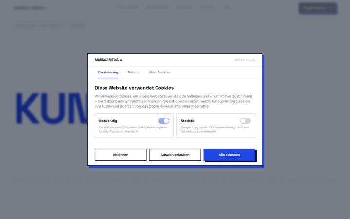 Screenshot of markaj-media.de