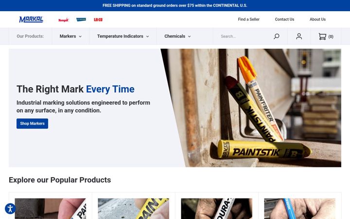 Screenshot of markal.com