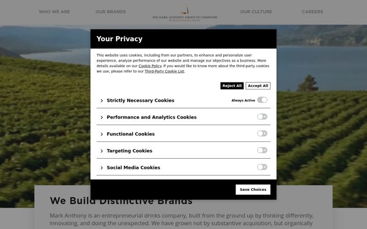 Screenshot of markanthony.com