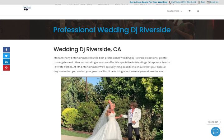 Screenshot of markanthonyent.com