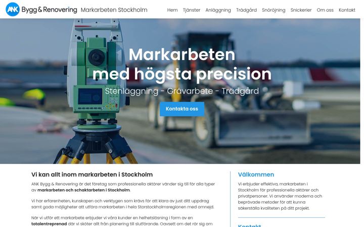 Screenshot of markarbetenstockholm.nu