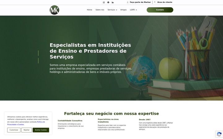 Screenshot of markarcontabil.com.br
