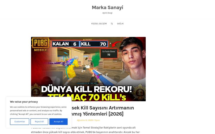 Screenshot of markasanayi.com