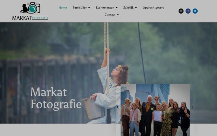 Screenshot of markatfotografie.nl