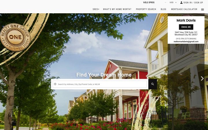 Screenshot of markbdavis.com