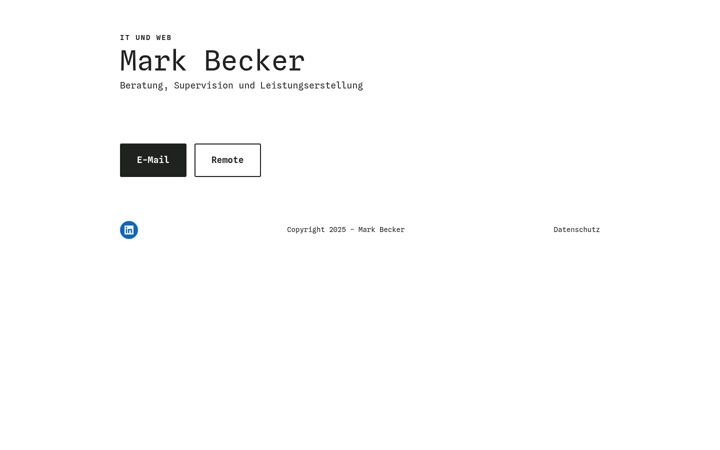 Screenshot of markbecker.net