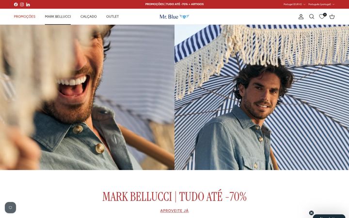 Screenshot of markbellucci.co.uk