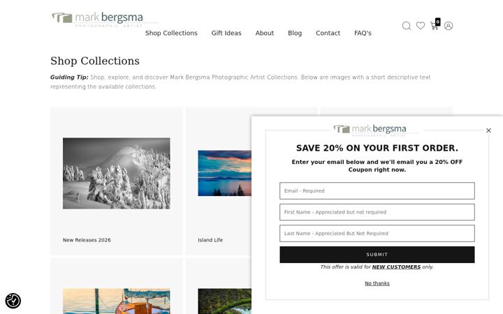 Screenshot of markbergsma.com
