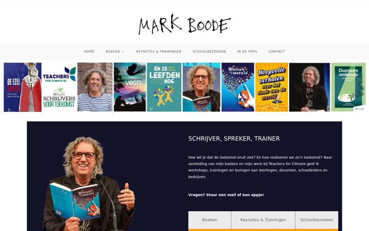 Screenshot of markboode.nl