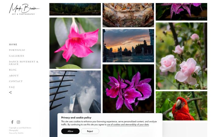 Screenshot of markbrown-photography.com