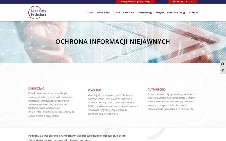 Screenshot of markdataprotection.pl