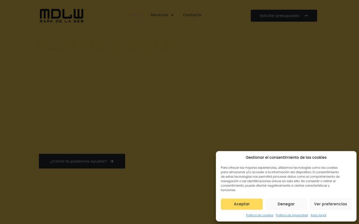 Screenshot of markdelaweb.com
