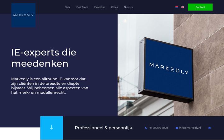 Screenshot of markedly.nl