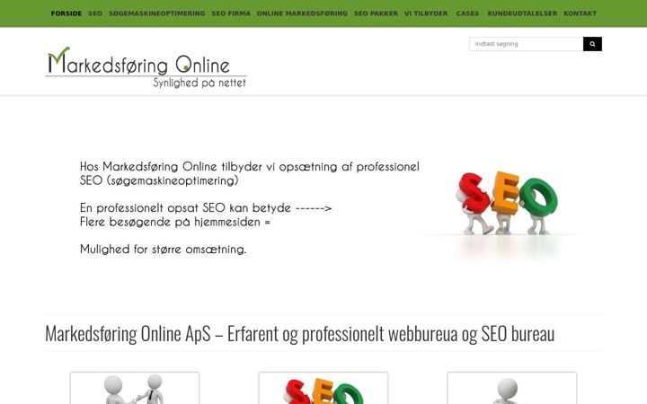 Screenshot of markedsfoering-online.dk