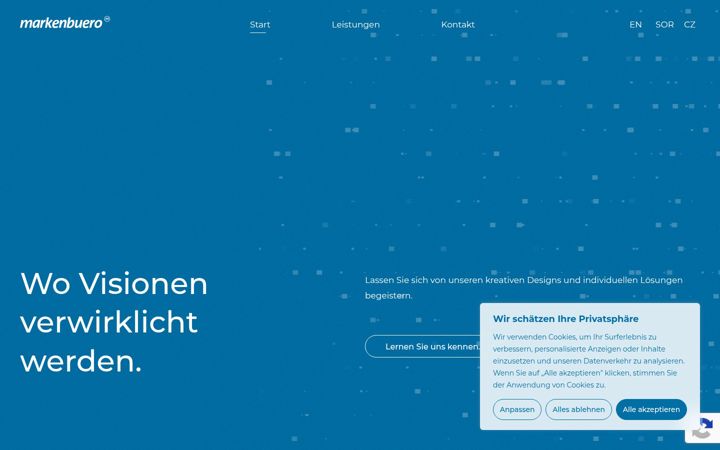 Screenshot of markenbuero.eu