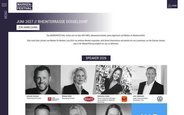 Screenshot of markenfestival.com