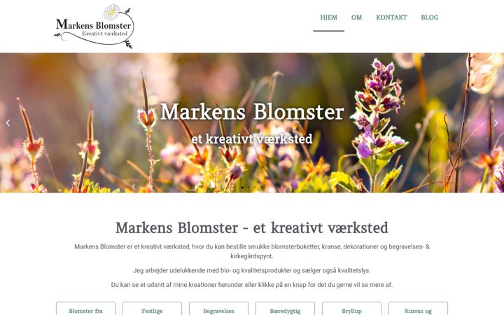 Screenshot of markensblomster.dk