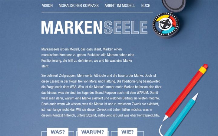 Screenshot of markenseele.de