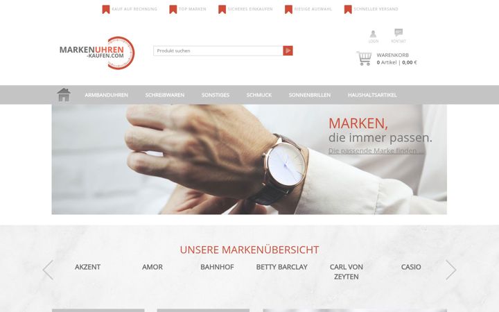 Screenshot of markenuhren-kaufen.com