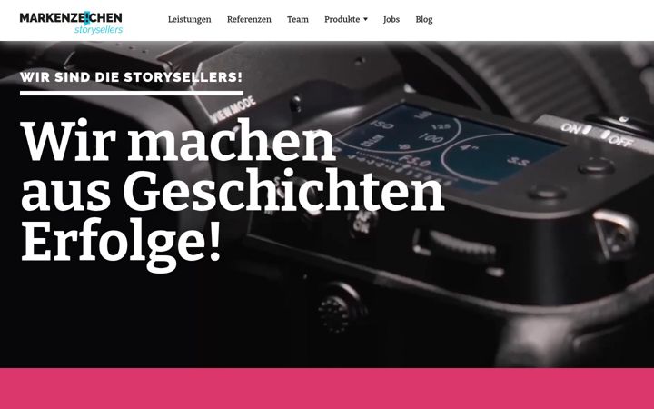 Screenshot of markenzeichen.de