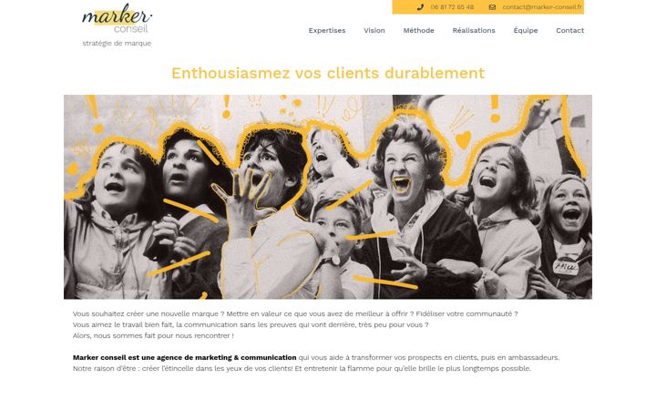 Screenshot of marker-conseil.fr
