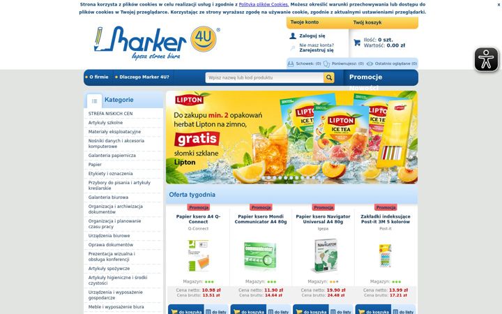 Screenshot of markerbiuro.com.pl