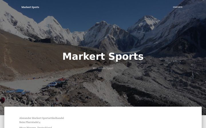 Screenshot of markert-sports.de