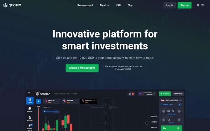 Screenshot of market-qx.trade