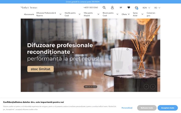 Screenshot of marketaroma.com