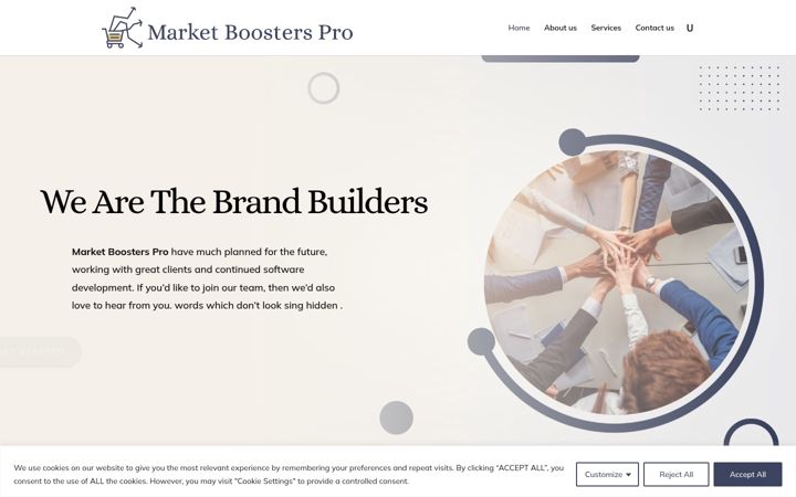 Screenshot of marketboosterspro.com