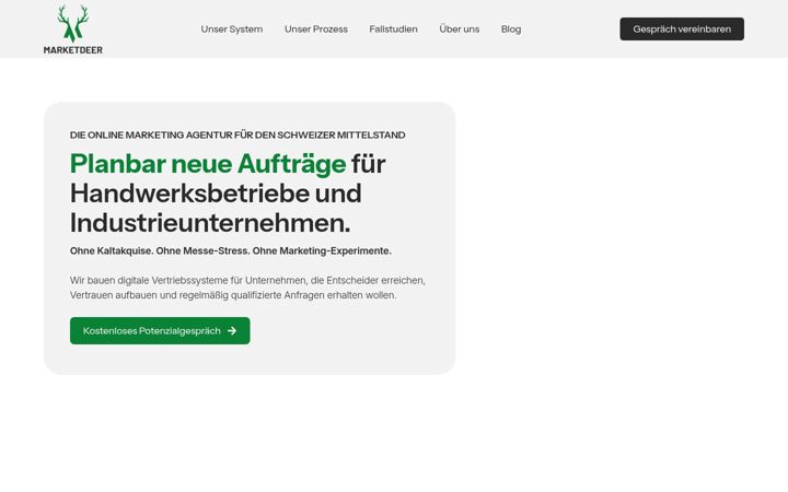 Screenshot of marketdeer.com