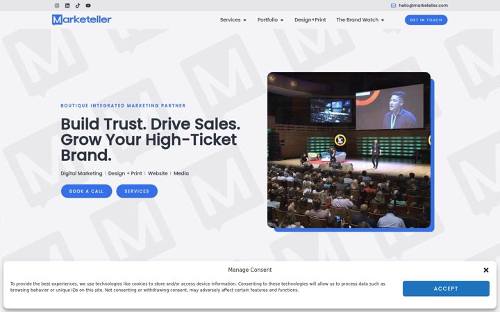 Screenshot of marketeller.com